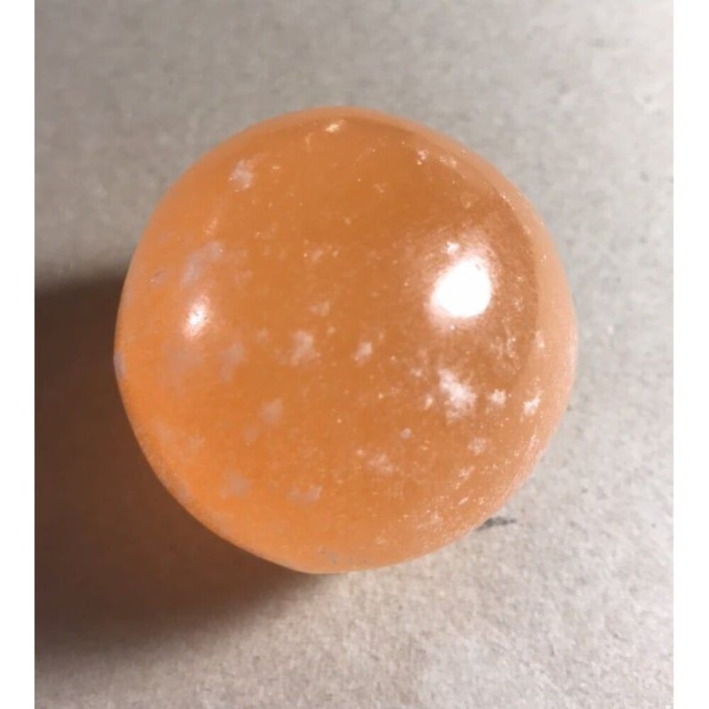 Peach Selenite Sphere